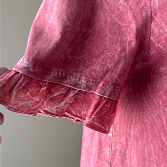 Women's Ruffled Coral Tunic - Picture 3 of 5